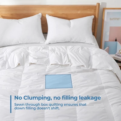 Peace Nest Breathable Lightweight White Down Comforter Duvet Insert, Oversized Blanekt 4 Peace Nest Breathable Lightweight White Down Comforter Duvet Insert, Oversized Blanekt - Image 2