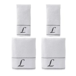 4pc Monogram Bath/Hand Towel Set White - SKL Home -Home Decor Shop GUEST 8de7e3fc c19c 4739 aef8 ca5a3d8935ac