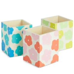 Genie Crafts 3-Pack Unfinished Wood Pencil Holder Cups For Office Supplies, Wooden Pen Organizer For Desk Organization, Classroom, Home, 3x3.5 In -Home Decor Shop GUEST 8ea04945 3cee 4096 9da0 b32532aa77eb