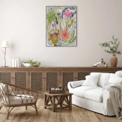 32" X 42" Tropical Blooms I By Maya Woods Framed Canvas Wall Art Print - Amanti Art -Home Decor Shop GUEST 900f1cb1 82a5 40c8 8056 ada63aeb1cbf