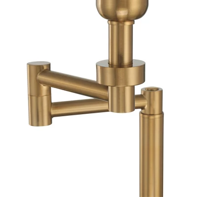 Possini Euro Design Camber Workstation Warm Gold Swing Arm Desk Lamp With Outlet And USB Port 9 Possini Euro Design Camber Workstation Warm Gold Swing Arm Desk Lamp With Outlet And USB Port - Image 7