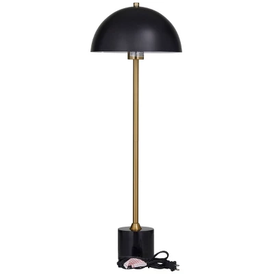 28" X 10" Metal Umbrella Style Desk Lamp With Marble Base - Olivia & May 10 28" X 10" Metal Umbrella Style Desk Lamp With Marble Base - Olivia & May - Image 8