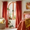 1pc Light Filtering Velvet Macrame Trim Window Curtain Panel Burnt Orange - Opalhouse™ Designed With Jungalow™ -Home Decor Shop GUEST 92dfaf13 4813 4967 a623 6cda6de279dc