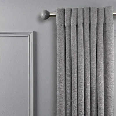 Linen Avenue Grey Stone Single And Double Window Curtain Rod Set 5 Linen Avenue Grey Stone Single And Double Window Curtain Rod Set - Image 3