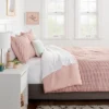 Strawberry Print Reversible Microfiber Comforter & Sheet Set Light Pink - Room Essentials™ -Home Decor Shop GUEST 939e58b8 3b2c 4e33 b176 fc58f22f50ec