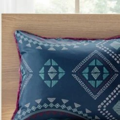 Blair Full/Queen 3pc Reversible Comforter Mini Set Navy/Purple -Home Decor Shop GUEST 94601100 e5c2 4369 be84 618fd6ab0579