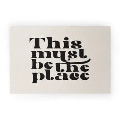 DirtyAngelFace This Must Be The Place Looped Vinyl Welcome Mat - Society6 -Home Decor Shop GUEST 956a99e2 fabe 4807 8de3 fb1b27b619fa