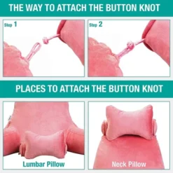 Vekkia Extra Large Velvety Reading And Bed Rest Pillow With Ultimate Back And Arm Support For Reading And Watching Television, Pink 9 Vekkia Extra Large Velvety Reading And Bed Rest Pillow With Ultimate Back And Arm Support For Reading And Watching Television, Pink -Home Decor Shop GUEST 95a56850 c054 4048 ac38 164d797671f1