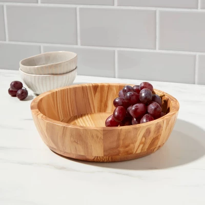 32oz Olivewood Serving Bowl - Threshold™ 3 32oz Olivewood Serving Bowl - Threshold™