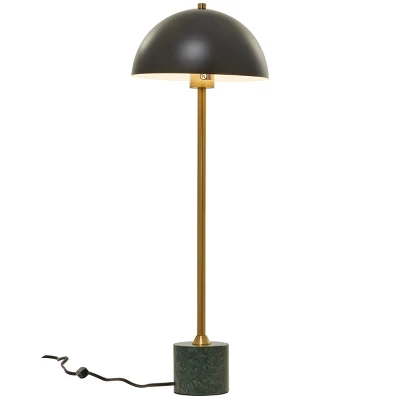 28" X 10" Metal Umbrella Style Desk Lamp With Marble Base - Olivia & May 11 28" X 10" Metal Umbrella Style Desk Lamp With Marble Base - Olivia & May - Image 9