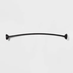 72" Dual Mount Curved Steel Shower Curtain Rod With Tiered End Cap - Made By Design™ -Home Decor Shop GUEST 96947aed 4b24 46d0 b61b 1186aa2f86d1