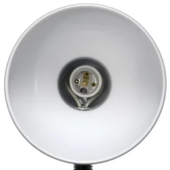 14.25" Traditional Fundamental Metal Desk Task Lamp And Bowl Shaped Shade With Flexi Gooseneck White - Creekwood Home -Home Decor Shop GUEST 9778b01a 49d9 4035 8c06 0696dd8f2a3c