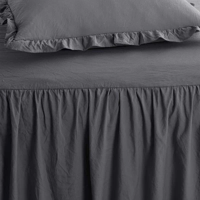 Sweet Home Collection | Microfiber Ruffled Bedspread & Sham Set 5 Sweet Home Collection | Microfiber Ruffled Bedspread & Sham Set - Image 3