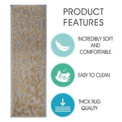 Sussexhome Leaves Collection Non-Slip Carpet Stair Treads For Wooden Steps, 9" X 28" -Home Decor Shop GUEST 9ac4eb3a e7fc 4468 9ead ef3eadbc6b78