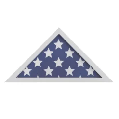 Merrick Lane Solid Wood Military Memorial Flag Display Case For 9.5' X 5' American Veteran Flag -Home Decor Shop GUEST 9be0f221 f5b8 494f ad55 8b11ae7f5699