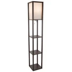 Torchiere Floor Lamp Brown (Includes LED Light Bulb) - Lavish Home -Home Decor Shop GUEST 9d035548 9426 4f77 af49 d499318b01c6