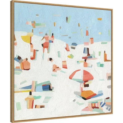 30" X 30" Summer Confetti III By Emma Scarvey Framed Canvas Wall Art Print - Amanti Art 3 30" X 30" Summer Confetti III By Emma Scarvey Framed Canvas Wall Art Print - Amanti Art