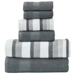Modern Threads Pax 6 Piece Jacquard 100% Cotton Bath Towel Set. -Home Decor Shop GUEST 9dde3b91 20a6 415e b8ed 804d15c6343b