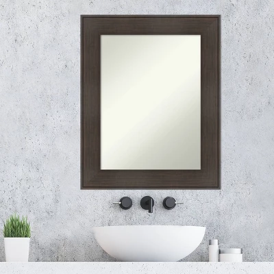 24" X 30" Non-Beveled William Rustic Woodgrain Bathroom Wall Mirror - Amanti Art 10 24" X 30" Non-Beveled William Rustic Woodgrain Bathroom Wall Mirror - Amanti Art - Image 8
