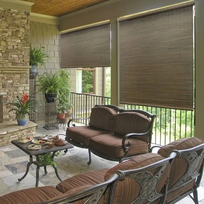 Outdoor Rayon From Bamboo Sunshades With Crank Driftwood - Radiance 7 Outdoor Rayon From Bamboo Sunshades With Crank Driftwood - Radiance - Image 5