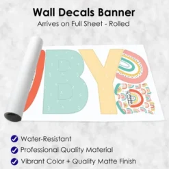 Big Dot Of Happiness Hello Rainbow - Peel And Stick Boho Baby Shower Standard Banner Wall Decals - Baby -Home Decor Shop GUEST 9ef06937 f6b6 40e2 b320 9081de3a48c7