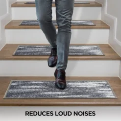 World Rug Gallery Distressed Abstract Non-Slip Stair Treads -Home Decor Shop GUEST 9ff9ab2b c0ed 4bb7 99c6 6df8e0d0ff2f