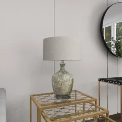 Glam Glass Table Lamp With Faux Mercury Glass Finish Silver - Olivia & May -Home Decor Shop GUEST a0533063 807f 42ff 9489 3bb9adc3b44a