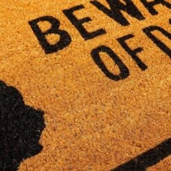 Beware Of Dog Natural Coir Door Mat 17"x30" - Welcome Front Doormat Non Slip Rug For Home Indoor Outdoor Entrance -Home Decor Shop GUEST a0b07711 e235 4631 92cb 6bc545176da9