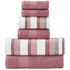 Modern Threads Pax 6 Piece Jacquard 100% Cotton Bath Towel Set. -Home Decor Shop GUEST a0d03acc 5613 4acb b772 9e26da333bd7