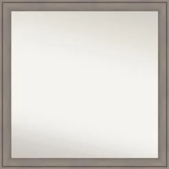 Greywash Non-Beveled Wood Bathroom Wall Mirror -Home Decor Shop GUEST a147b6c9 f03b 4e11 84d8 23e48189f8fb