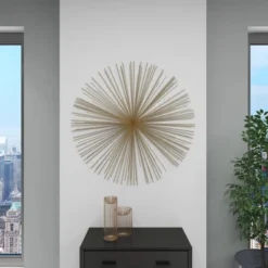 Metal Starburst 3D Wall Decor Gold - Olivia & May -Home Decor Shop GUEST a1882f25 757f 45ad 9ef0 24d3dabfb778