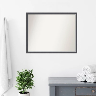 30" X 24" Non-Beveled Eva Thin Bathroom Wall Mirror Black - Amanti Art 10 30" X 24" Non-Beveled Eva Thin Bathroom Wall Mirror Black - Amanti Art - Image 8