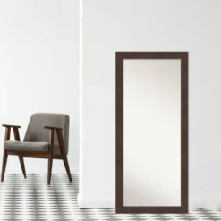 29" X 65" Non-Beveled Wild Wood Brown Full Length Floor Leaner Mirror - Amanti Art -Home Decor Shop GUEST a391f6f7 ca43 4066 8c25 7a255050422c