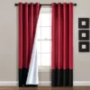 Home Boutique Prima Grommet Window Curtain Panels Merlot/Black 54X84 Set -Home Decor Shop GUEST a3f26159 62d5 44f1 932b c30be4d21cfc