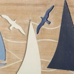 Coastal Wood Sail Boat Wall Decor Brown - Olivia & May -Home Decor Shop GUEST a4113302 19ee 499b 903d b86e0a4dc6b7