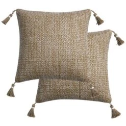 "Honeycomb Outdoor" Raffia Natural Toss Pillows (2-Pack) -Home Decor Shop GUEST a5a41c7a ed45 4a56 bfa9 3f1ef1be07e1