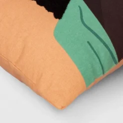 Square Woman With Pink Sunglasses Embroidered Cotton Square Throw Pillow Orange - Room Essentials™ -Home Decor Shop GUEST a6f6b4fe 8856 4da1 a756 896c58a74149