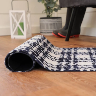 2'x3' ColorStar Hook Knit Door Mat Navy - Bungalow Flooring 6 2'x3' ColorStar Hook Knit Door Mat Navy - Bungalow Flooring - Image 4