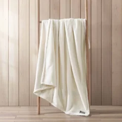 50"x60" Faux Fur Solid Reversible Throw Blanket Natural - Eddie Bauer -Home Decor Shop GUEST a80469f8 47b2 423b 8533 a70711979aac