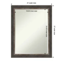 Amanti Art Bark Rustic Char Narrow Petite Bevel Bathroom Wall Mirror 27.5 X 21.5 In. 11 Amanti Art Bark Rustic Char Narrow Petite Bevel Bathroom Wall Mirror 27.5 X 21.5 In. -Home Decor Shop GUEST a80dcb24 83ac 4a53 9939 73ca164d2484