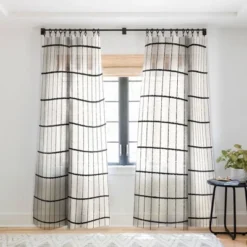 Holli Zollinger Linen Grid Single Panel Sheer Window Curtain - Deny Designs -Home Decor Shop GUEST a8a9f5e9 77f7 409a 91c4 131b75773197
