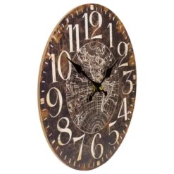 Northlight 12" Battery Operated Round Wall Clock With World Globe Design -Home Decor Shop GUEST a8aa03b4 8ff5 419e bd9e 60e86c4adfb8