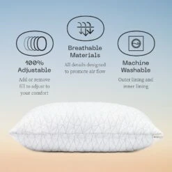 Coop Home Goods The Original - Adjustable Memory Foam Pillow - Greenguard Gold Certified -Home Decor Shop GUEST aa38f2c0 6493 4d5e b36f ee0fc9f80f32