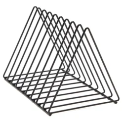 Okuna Outpost 2 Pack Metal Triangle File Storage Organizer, Home And Office Sorter For Magazines, Vinyl Records, Newspapers, Black -Home Decor Shop GUEST ab0317a4 9238 4cfc b937 410a57c0a9b2