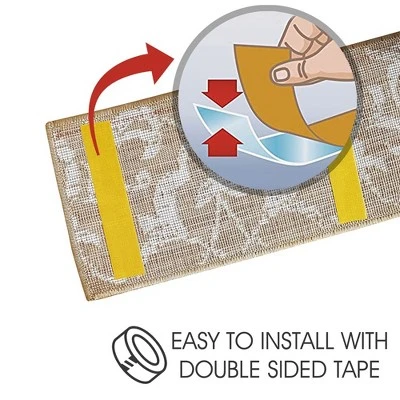 Sussexhome Floral Collection Anti-Slip Carpet Stair Treads, 9" X 28" 8 Sussexhome Floral Collection Anti-Slip Carpet Stair Treads, 9" X 28" - Image 6