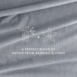 Linen Blend Premium Luxury Solid 4PC Bed Sheets Set - Becky Cameron -Home Decor Shop GUEST ad81a69a 7369 48c9 8df9 cd788c533776