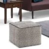 Dougan Square Moroccan Inspired Pouf Black/Natural Cotton - WyndenHall -Home Decor Shop GUEST aec3658f b229 46cb 862c 8364fff596b8