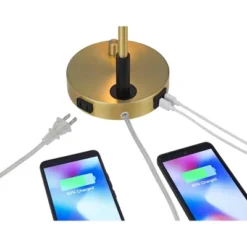 Possini Euro Design Possini Euro Kinzie Desk Lamp With Power Outlet And USB Ports Warm Gold -Home Decor Shop GUEST af6f02d7 6a86 4d2c aec1 7e63309b7310