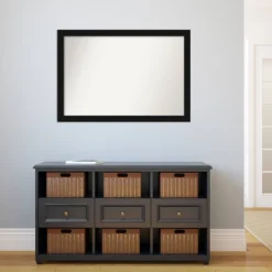 39" X 27" Non-Beveled Avon Black Wall Mirror - Amanti Art -Home Decor Shop GUEST af7fccaa 87a4 470a 994f 77e0729083a4