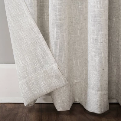 Wallis Crosshatch Slub Textured Linen Blend Sheer Rod Pocket Curtain Panel - Scott Living 5 Wallis Crosshatch Slub Textured Linen Blend Sheer Rod Pocket Curtain Panel - Scott Living - Image 3